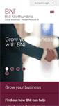 Mobile Screenshot of bni-northumbria.com