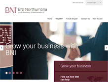 Tablet Screenshot of bni-northumbria.com